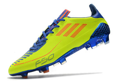 Men's Adidas F50 Adizero Ghosted FG Firm Ground Low-Tops Football Boots - Yellow/Red/Blue