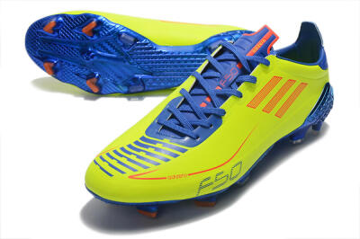 Men's Adidas F50 Adizero Ghosted FG Firm Ground Low-Tops Football Boots - Yellow/Red/Blue