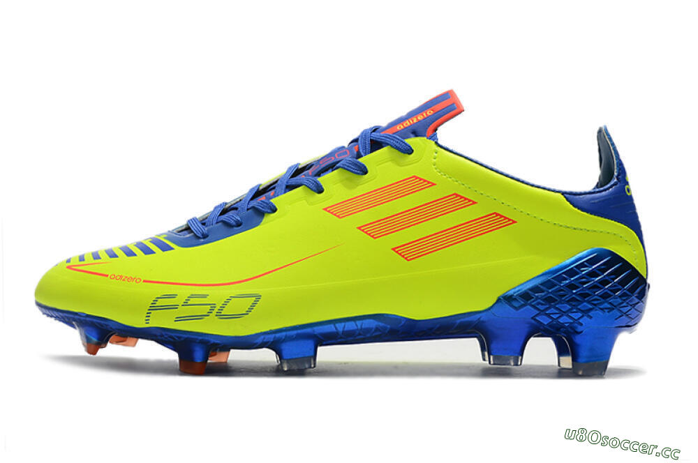 Men's Adidas F50 Adizero Ghosted FG Firm Ground Low-Tops Football Boots - Yellow/Red/Blue 0