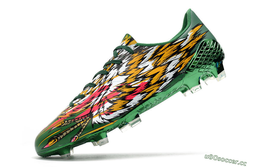 Men's Adidas F50 Adizero Ghosted FG Firm Ground Low-Tops Football Boots - Green/Pink/Yellow 5