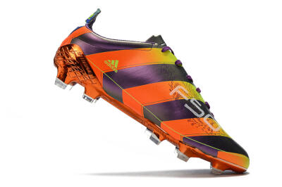 Men's Adidas F50 Adizero Ghosted FG Firm Ground Low-Tops Football Boots - Purple/Blue/Yellow