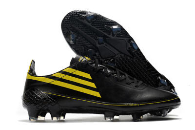 Men's Adidas F50 Adizero Ghosted FG Firm Ground Low-Tops Football Boots - Black/Yellow