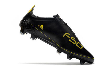 Men's Adidas F50 Adizero Ghosted FG Firm Ground Low-Tops Football Boots - Black/Yellow
