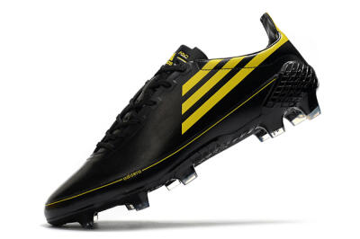 Men's Adidas F50 Adizero Ghosted FG Firm Ground Low-Tops Football Boots - Black/Yellow