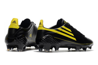 Men's Adidas F50 Adizero Ghosted FG Firm Ground Low-Tops Football Boots - Black/Yellow