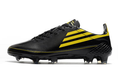 Men's Adidas F50 Adizero Ghosted FG Firm Ground Low-Tops Football Boots - Black/Yellow