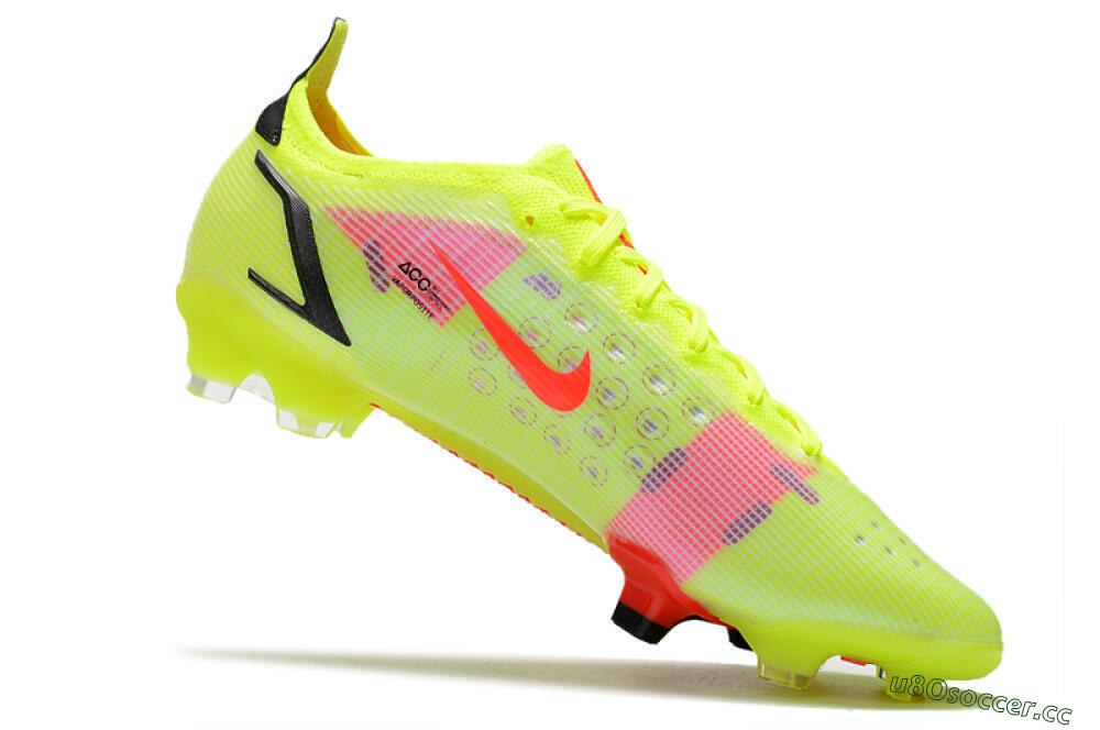 Men's Nike Mercurial Vapor 14 Elite FG Firm Ground Low-Tops Football Boots - Yellow/Red/Black 4