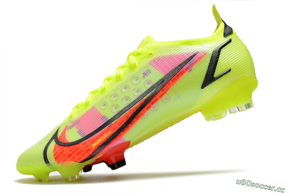 Men's Nike Mercurial Vapor 14 Elite FG Firm Ground Low-Tops Football Boots - Yellow/Red/Black 5