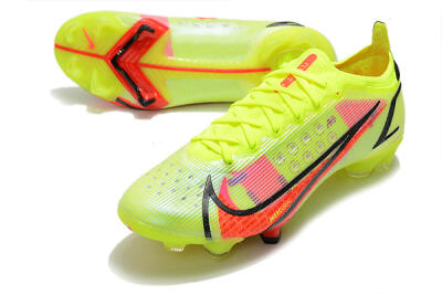 Men's Nike Mercurial Vapor 14 Elite FG Firm Ground Low-Tops Football Boots - Yellow/Red/Black