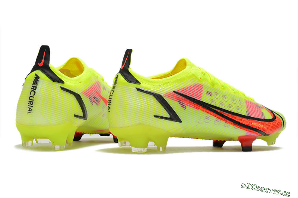 Men's Nike Mercurial Vapor 14 Elite FG Firm Ground Low-Tops Football Boots - Yellow/Red/Black 6