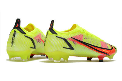 Men's Nike Mercurial Vapor 14 Elite FG Firm Ground Low-Tops Football Boots - Yellow/Red/Black