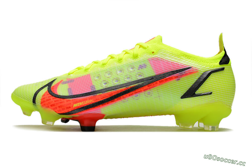 Men's Nike Mercurial Vapor 14 Elite FG Firm Ground Low-Tops Football Boots - Yellow/Red/Black 0