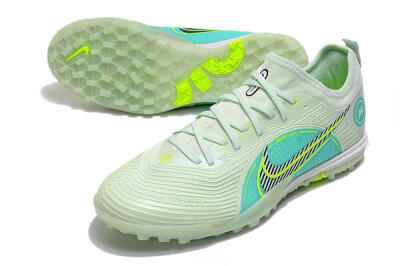 Men's Nike Mercurial Vapor 14 Pro TF Artificial Turf Low-Tops Football Shoes - Yellow/Black/Jade