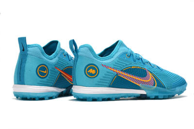 Men's Nike Mercurial Vapor 14 Pro TF Artificial Turf Low-Tops Football Shoes - Jade/Yellow/Red