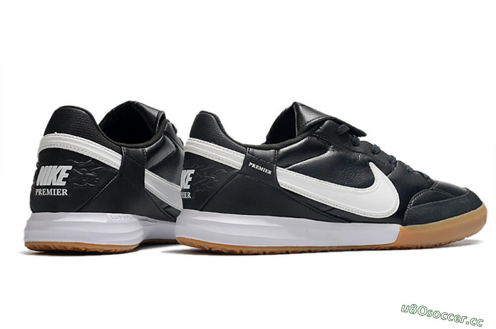 Men's Nike The Premier 3 IC Indoor & Futsal Low-Tops Football Shoes - Black/White/Brown 6