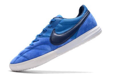 Men's Nike Premier 2 Sala IC Indoor & Futsal Low-Tops Football Shoes - Blue/White
