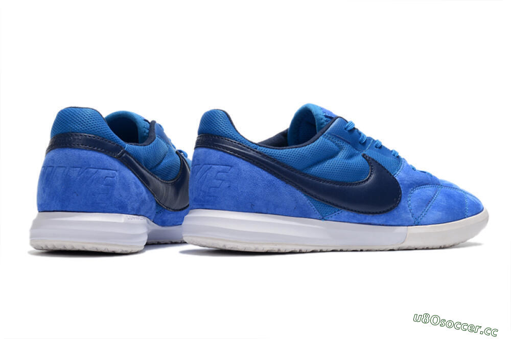 Men's Nike Premier 2 Sala IC Indoor & Futsal Low-Tops Football Shoes - Blue/White 6