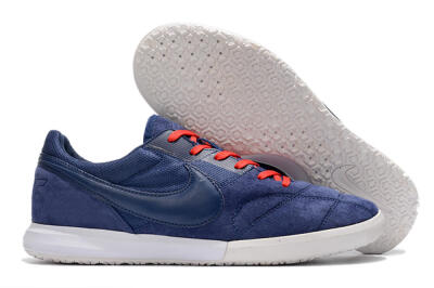 Men's Nike Premier 2 Sala IC Indoor & Futsal Low-Tops Football Shoes - Blue/Red/White