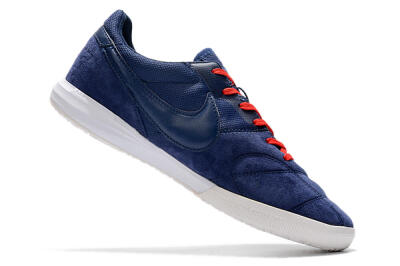 Men's Nike Premier 2 Sala IC Indoor & Futsal Low-Tops Football Shoes - Blue/Red/White