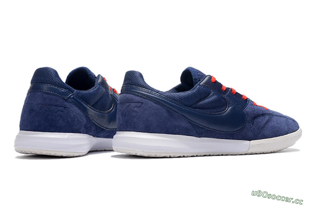 Men's Nike Premier 2 Sala IC Indoor & Futsal Low-Tops Football Shoes - Blue/Red/White 6