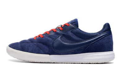 Men's Nike Premier 2 Sala IC Indoor & Futsal Low-Tops Football Shoes - Blue/Red/White
