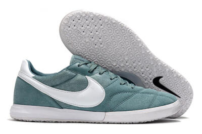 Men's Nike Premier 2 Sala IC Indoor & Futsal Low-Tops Football Shoes - Blue/White/Black