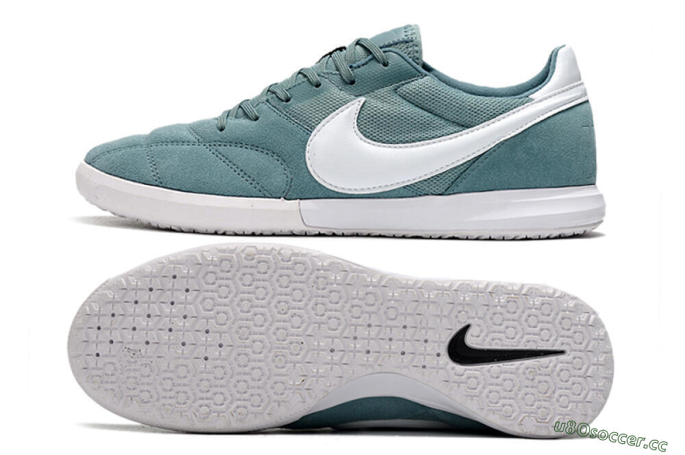 Men's Nike Premier 2 Sala IC Indoor & Futsal Low-Tops Football Shoes - Blue/White/Black 1