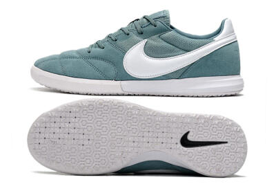 Men's Nike Premier 2 Sala IC Indoor & Futsal Low-Tops Football Shoes - Blue/White/Black