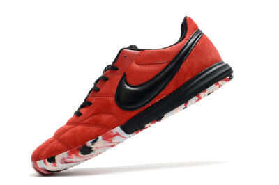 Men's Nike Premier 2 Sala IC Indoor & Futsal Low-Tops Football Shoes - Red/Black/White