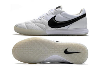 Men's Nike Premier 2 Sala IC Indoor & Futsal Low-Tops Football Shoes - White/Black