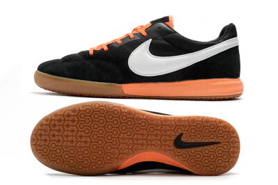 Men's Nike Premier 2 Sala IC Indoor & Futsal Low-Tops Football Shoes - Black/White/Brown
