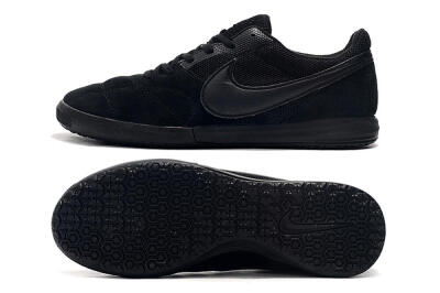 Men's Nike Premier 2 Sala IC Indoor & Futsal Low-Tops Football Shoes - Black/Black