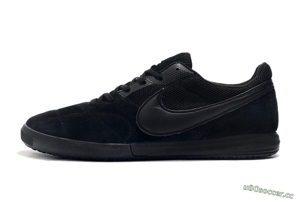 Men's Nike Premier 2 Sala IC Indoor & Futsal Low-Tops Football Shoes - Black/Black 0