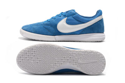Men's Nike Premier 2 Sala IC Indoor & Futsal Low-Tops Football Shoes - Blue/White