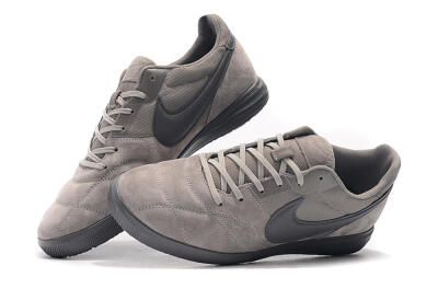 Men's Nike Premier 2 Sala IC Indoor & Futsal Low-Tops Football Shoes - Grey/Grey