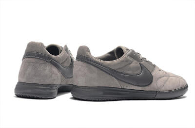 Men's Nike Premier 2 Sala IC Indoor & Futsal Low-Tops Football Shoes - Grey/Grey