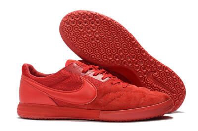 Men's Nike Premier 2 Sala IC Indoor & Futsal Low-Tops Football Shoes - Red/Red