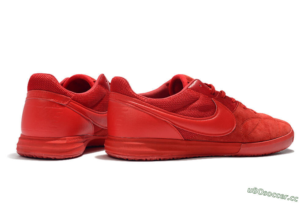 Men's Nike Premier 2 Sala IC Indoor & Futsal Low-Tops Football Shoes - Red/Red 9