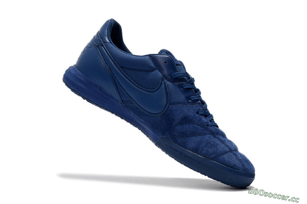 Men's Nike Premier 2 Sala IC Indoor & Futsal Low-Tops Football Shoes - Blue/Blue 7