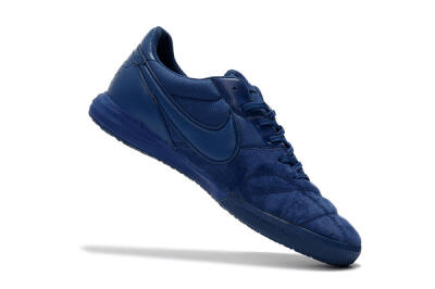 Men's Nike Premier 2 Sala IC Indoor & Futsal Low-Tops Football Shoes - Blue/Blue
