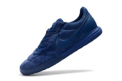 Men's Nike Premier 2 Sala IC Indoor & Futsal Low-Tops Football Shoes - Blue/Blue