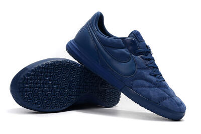Men's Nike Premier 2 Sala IC Indoor & Futsal Low-Tops Football Shoes - Blue/Blue