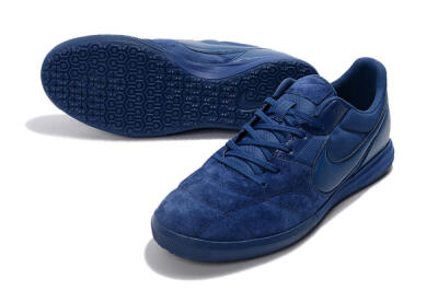 Men's Nike Premier 2 Sala IC Indoor & Futsal Low-Tops Football Shoes - Blue/Blue