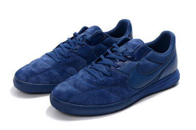 Men's Nike Premier 2 Sala IC Indoor & Futsal Low-Tops Football Shoes - Blue/Blue