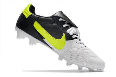 Men's Nike The Premier 3 FG Firm Ground Low-Tops Football Boots - White/Yellow/Black