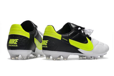 Men's Nike The Premier 3 FG Firm Ground Low-Tops Football Boots - White/Yellow/Black