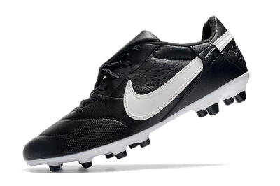 Men's Nike The Premier 3 FG Firm Ground Low-Tops Football Boots - Black/White