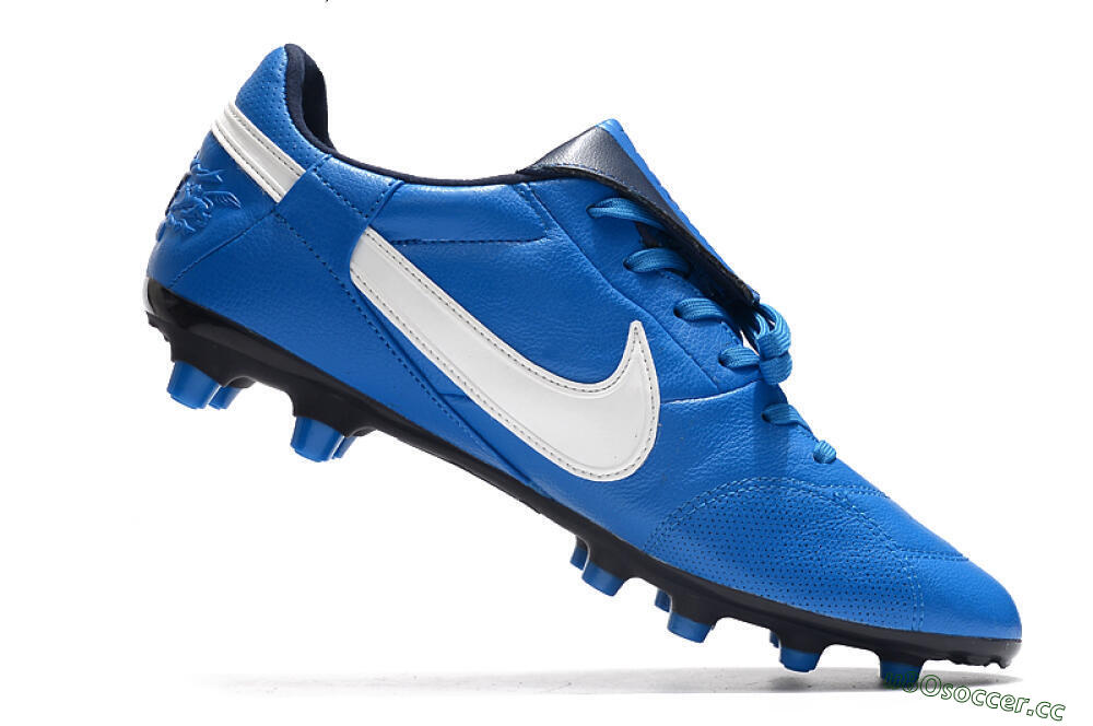 Men's Nike The Premier 3 FG Firm Ground Low-Tops Football Boots - Blue/White/Black 4
