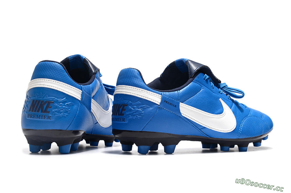 Men's Nike The Premier 3 FG Firm Ground Low-Tops Football Boots - Blue/White/Black 6