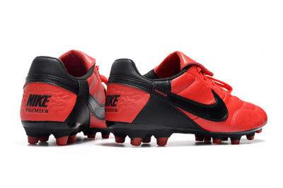Men's Nike The Premier 3 FG Firm Ground Low-Tops Football Boots - Red/Black